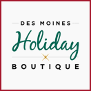 logo for DES MOINES HOLIDAY BOUTIQUE 2024