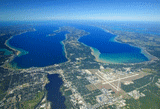 Venue for WEST GRAND TRAVERSE BAY AIR SHOW: West Grand Traverse Bay, Lake Michigan (Traverse City, MI)