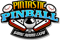logo for PINTASTIC PINBALL & GAME ROOM EXPO 2024